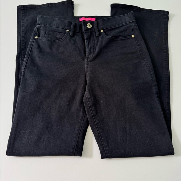 Lilly Pulitzer Denim - Lilly Pulitzer South Ocean High Rise Jeans in Black Oynx